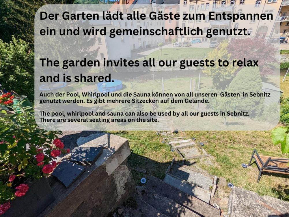 Famzi - Urlaubsmagie - Familienwohnung Mit Gemeinschaftsgarten, -Sauna & -Pool Sebnitz Εξωτερικό φωτογραφία