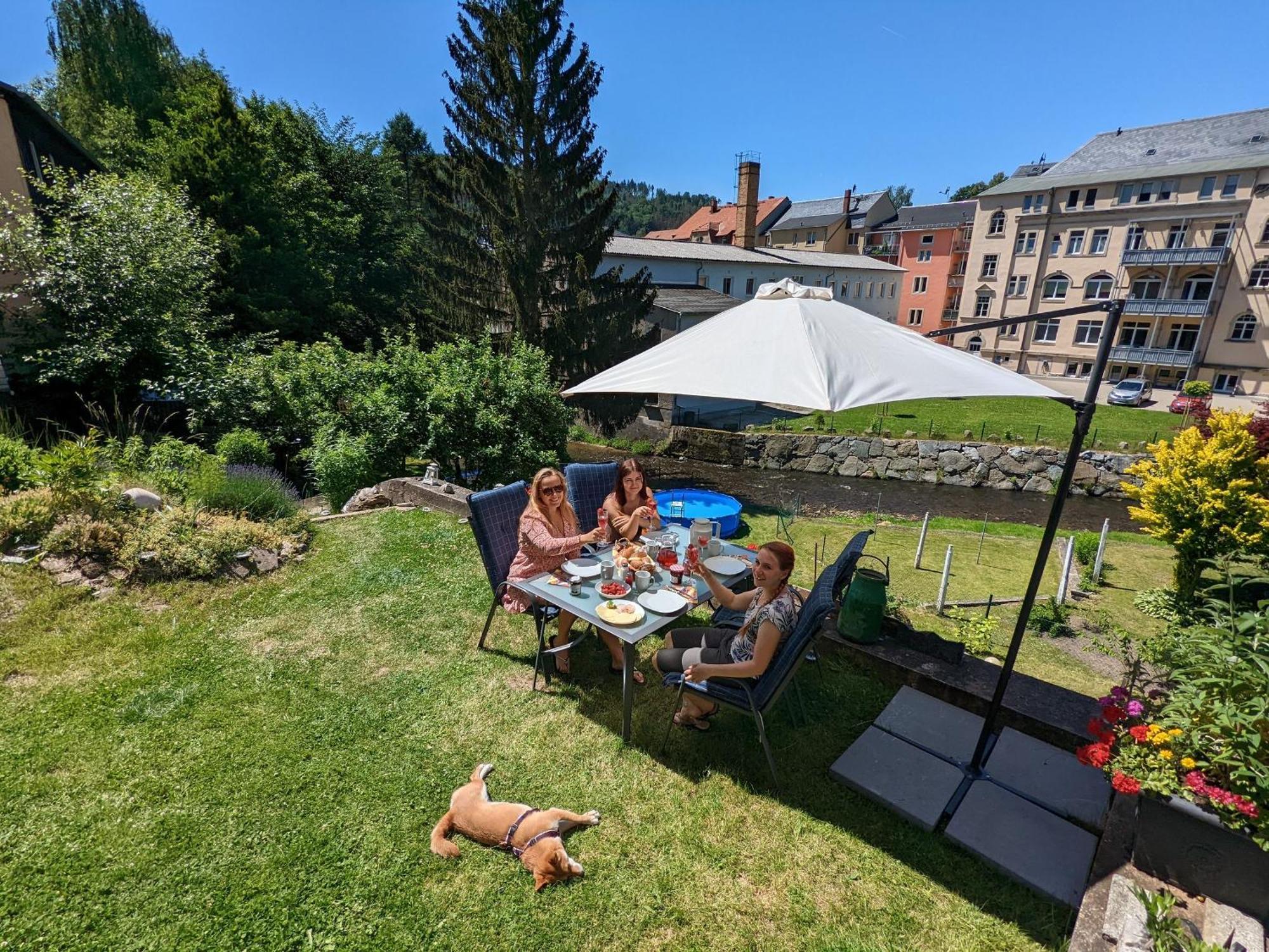 Famzi - Urlaubsmagie - Familienwohnung Mit Gemeinschaftsgarten, -Sauna & -Pool Sebnitz Εξωτερικό φωτογραφία
